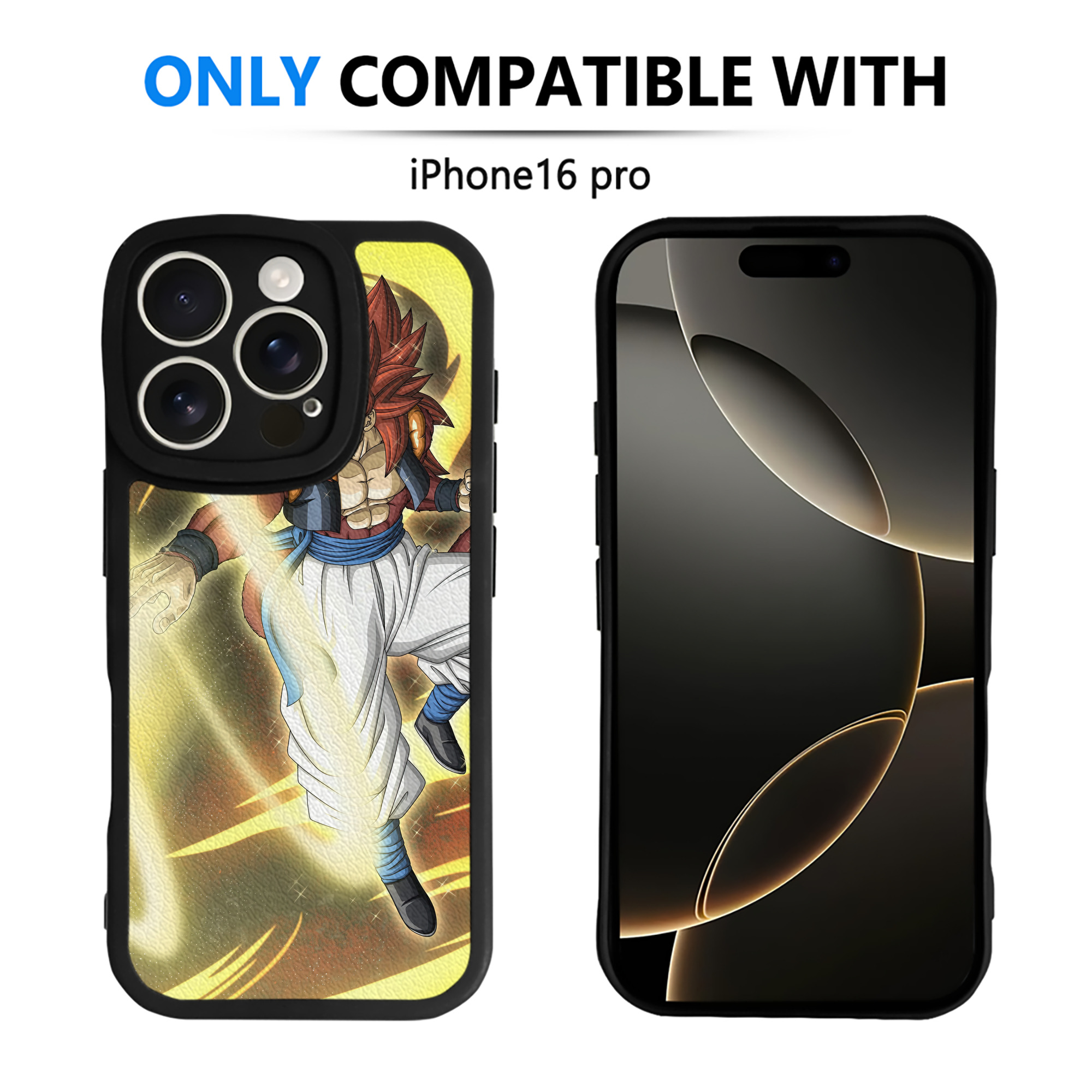 （画像用） ドラゴンボール DRAGON BALL 【iPhone 16シリーズ対応】シリコンスマホケース（レザー調） 材質：シリコン